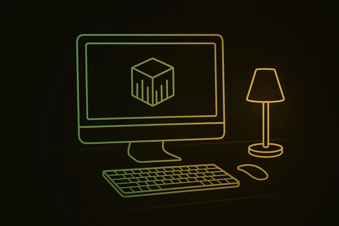 Ilustração de um computador